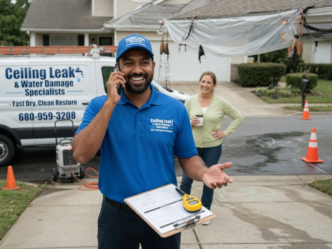 Ceiling Leak Cleanup Lambertville, NJ FAQs